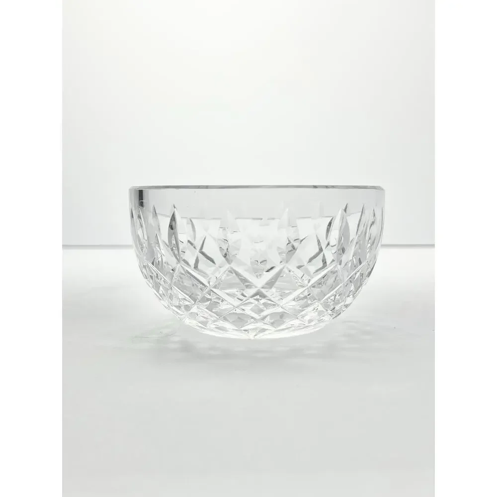 Waterford “Lismore” Crystal Creamer 3 3/4” 6oz & Open Sugar Bowl 4” Set, Signed